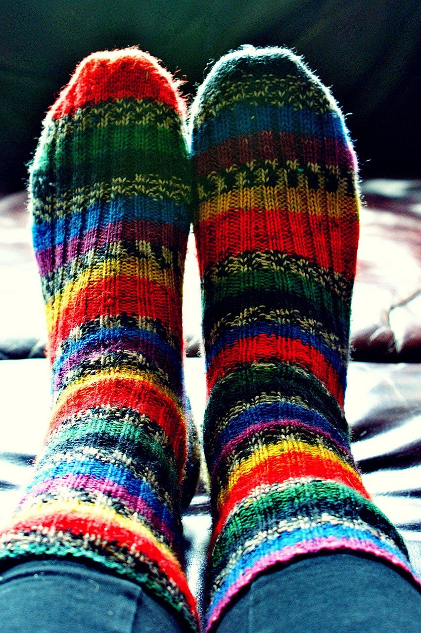 socks, girl, legs, lifestyle, manual work, colored, to rest, to knit, relaxation, happy, feet, person, socks, socks, socks, socks, socks